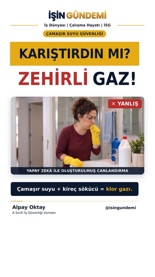 Karıştırdın mı? Zehirli gaz!